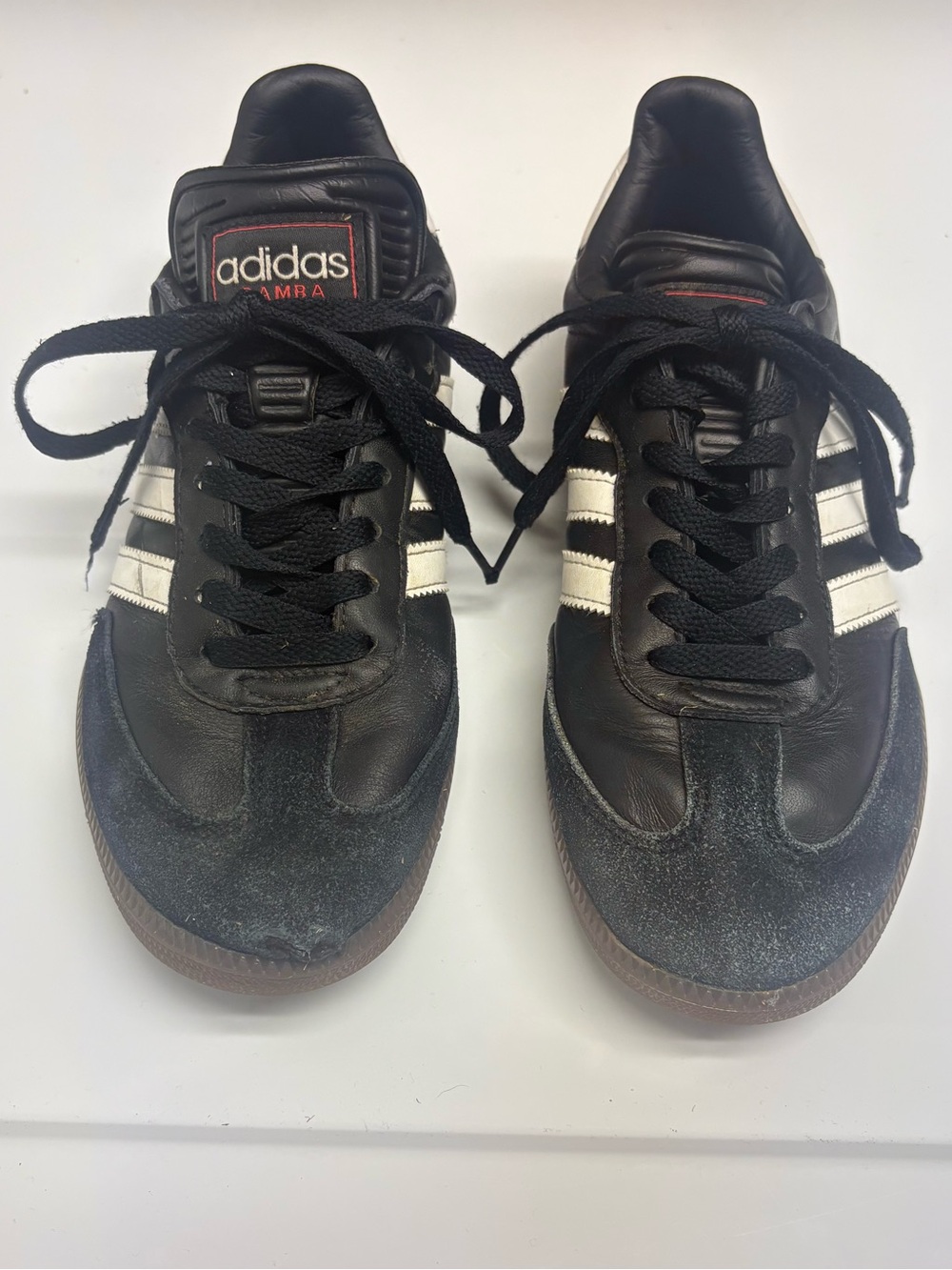 adidas Black Sneakers with White Stripes